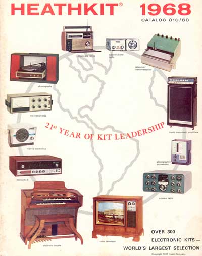 Front cover of 1968 Heathkit catalog